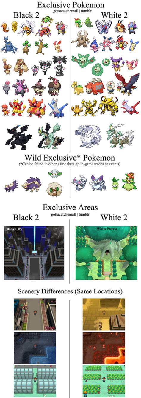 pokemon white exclusives